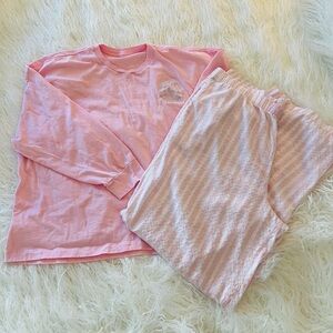 💗Victoria's Secret Pink Striped Pajama Set